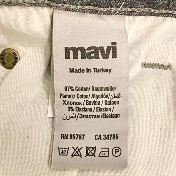 Mavi 31x32 Tag Size Matt Relaxed Straight Leg Men’s Jeans Gray Actual 34x31.5 - Picture 7 of 9